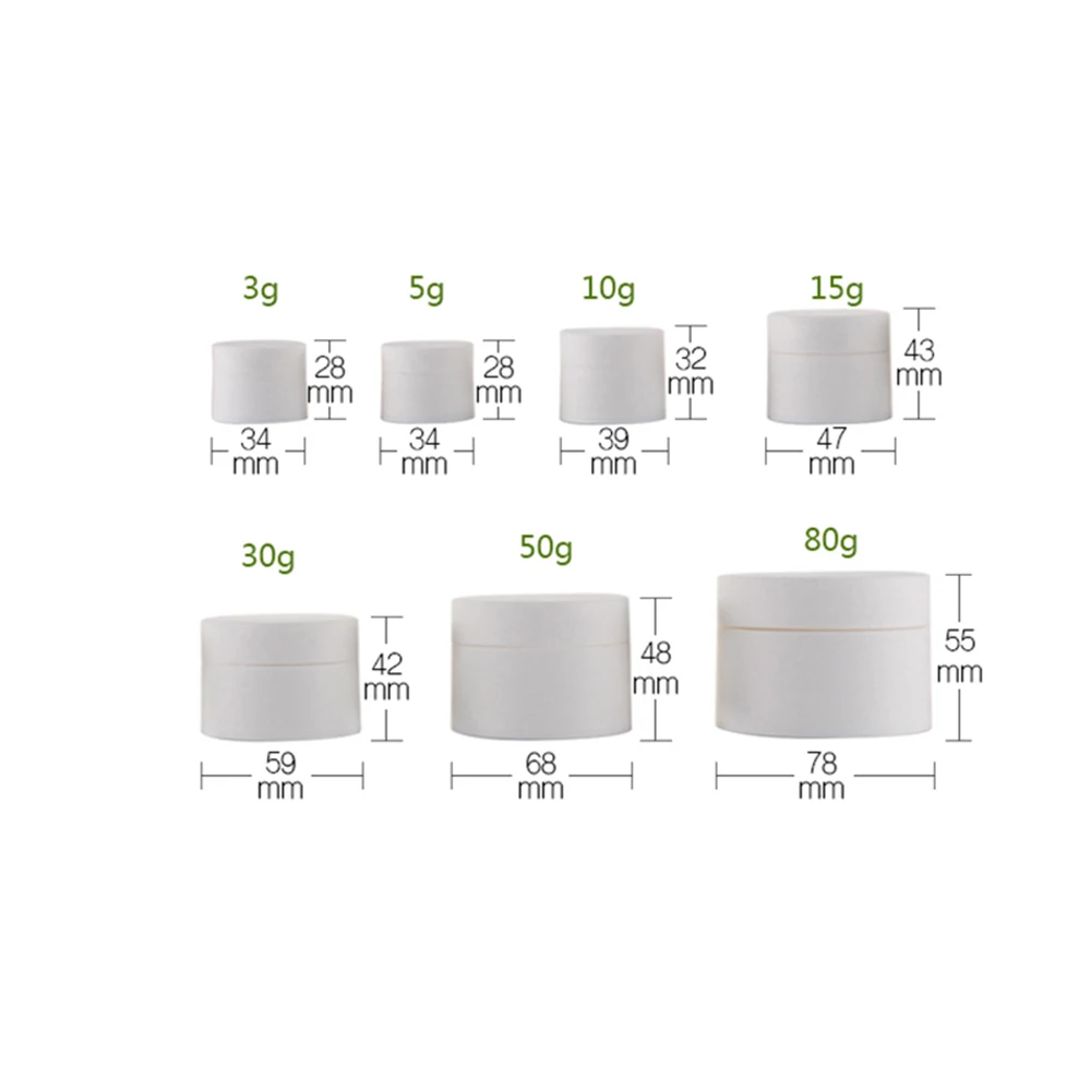 10 шт. контейнеры для упаковки косметических образцов пластиковые банки пустая