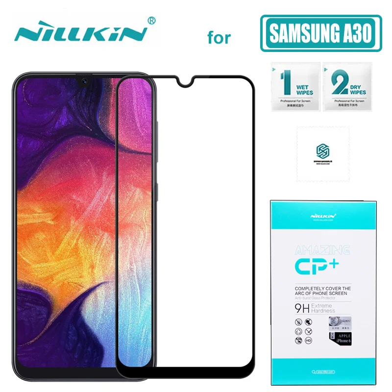 Стекло Nillkin CP + PRO для Samsung Galaxy A51 A50 A30 закаленное стекло с полным покрытием HD