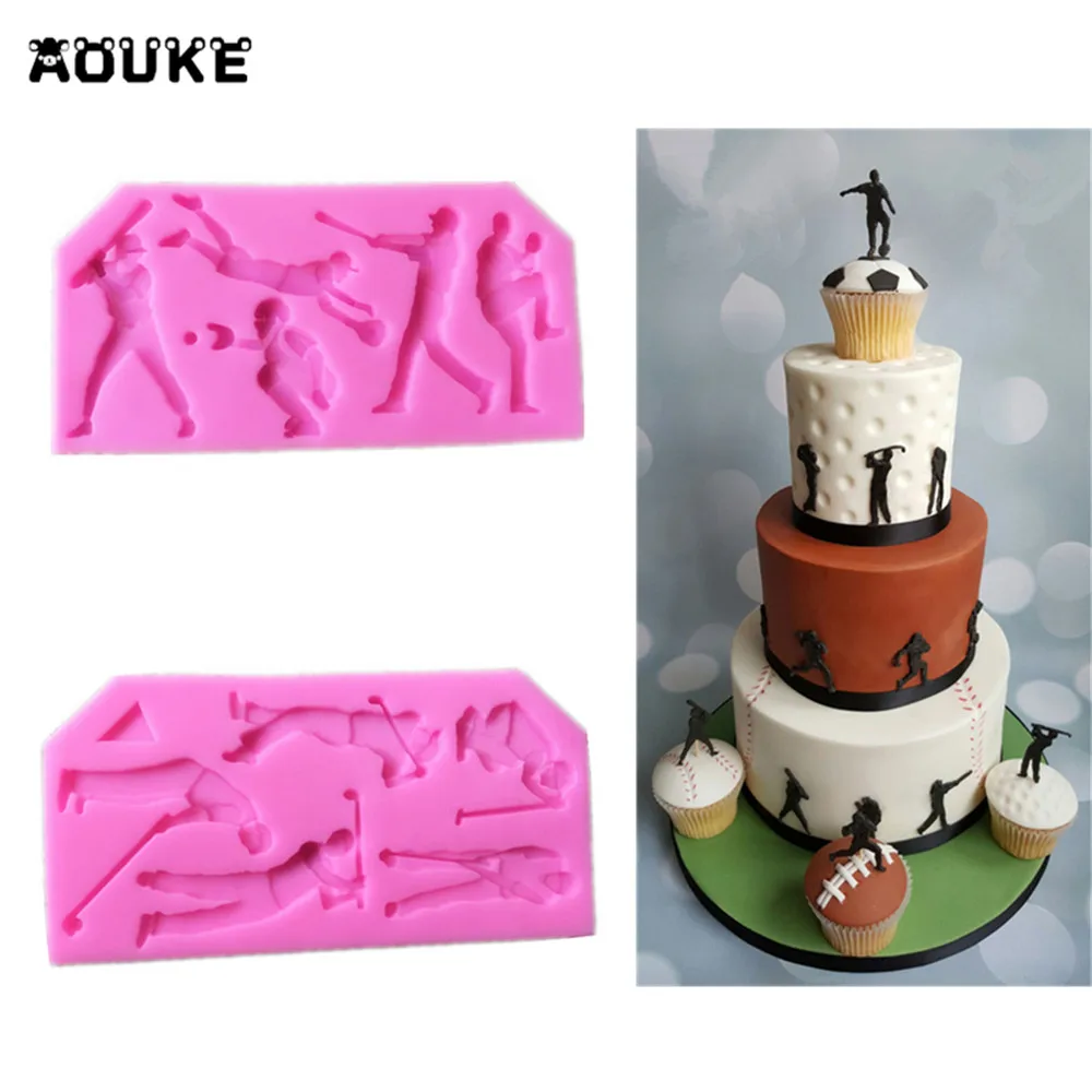 Спортивная серия форма для помадки торта силиконовая печенья кондитерских