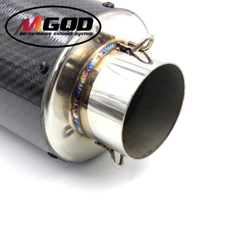 MGOD универсальная выхлопная труба Akrapovic Motoralcycle Modifi Moto Racing из углеродного волокна AR