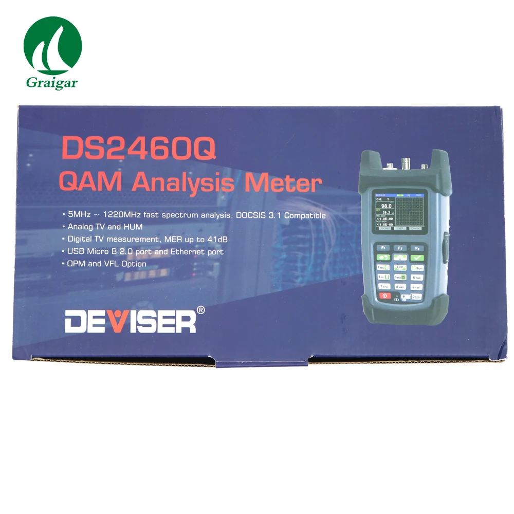 DS2460Q измеритель уровня сигнала CATV анализатор QAM MER PRE & Post BER измерения|Приборы для