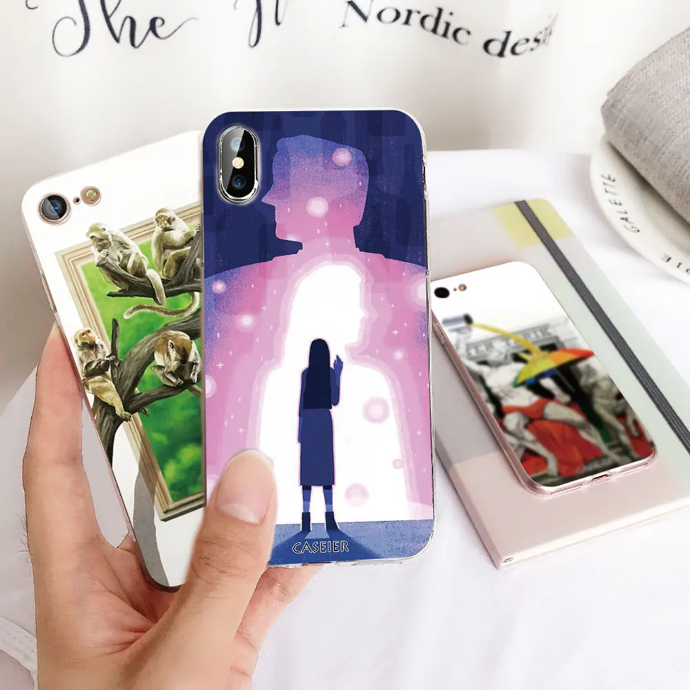 CASEIER роскошный мягкий ТПУ чехол для телефона iPhone X 7 Plus XR XS MAX ультра тонкие Чехлы 8 6