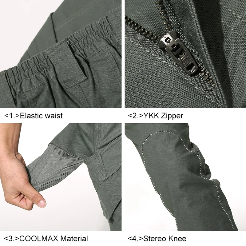 CQB Outdoor Sports Hiking Camping Tactical Military Men's Pants Overalls for Hunting Climbing Spring Breathable Trousers