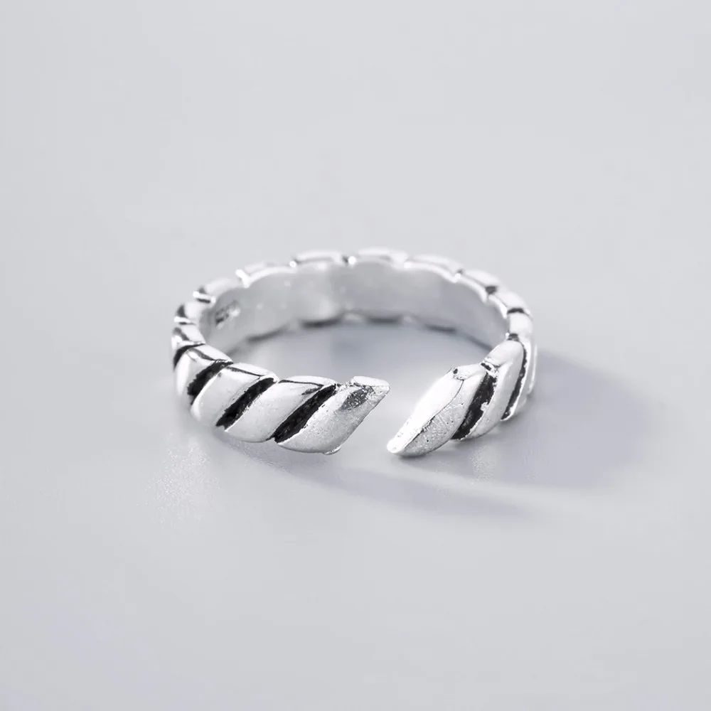Kinitial Ретро серебряное винтажное геометрическое кольцо ювелирные изделия