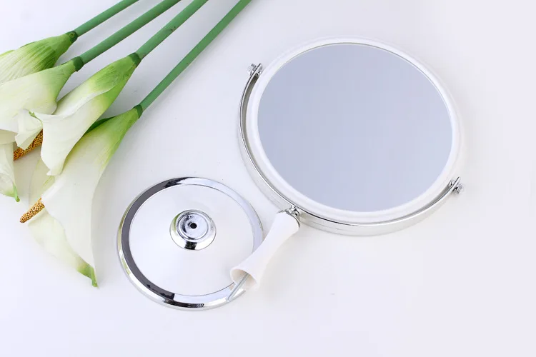 LS обычное двустороннее косметическое зеркало для бритья круглый косметический