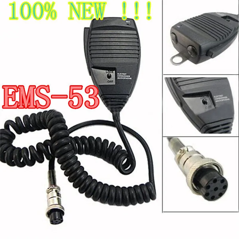 2 шт. Новый Alinco EMS 53 8pin ручной микрофон заменить 5A для мобильного DR 03 03T 06 06T 145 135T 135E
