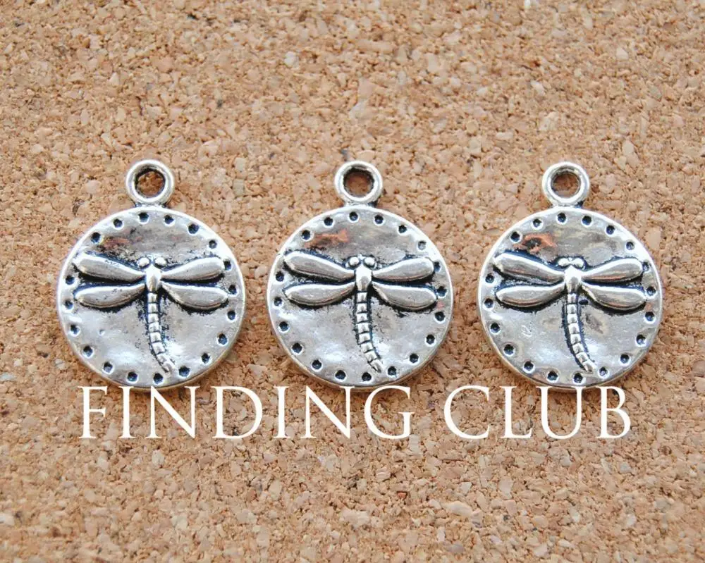 30 шт. металлические подвески в виде стрекозы|dragonfly charms|silver dragonfly charmcharm diy |