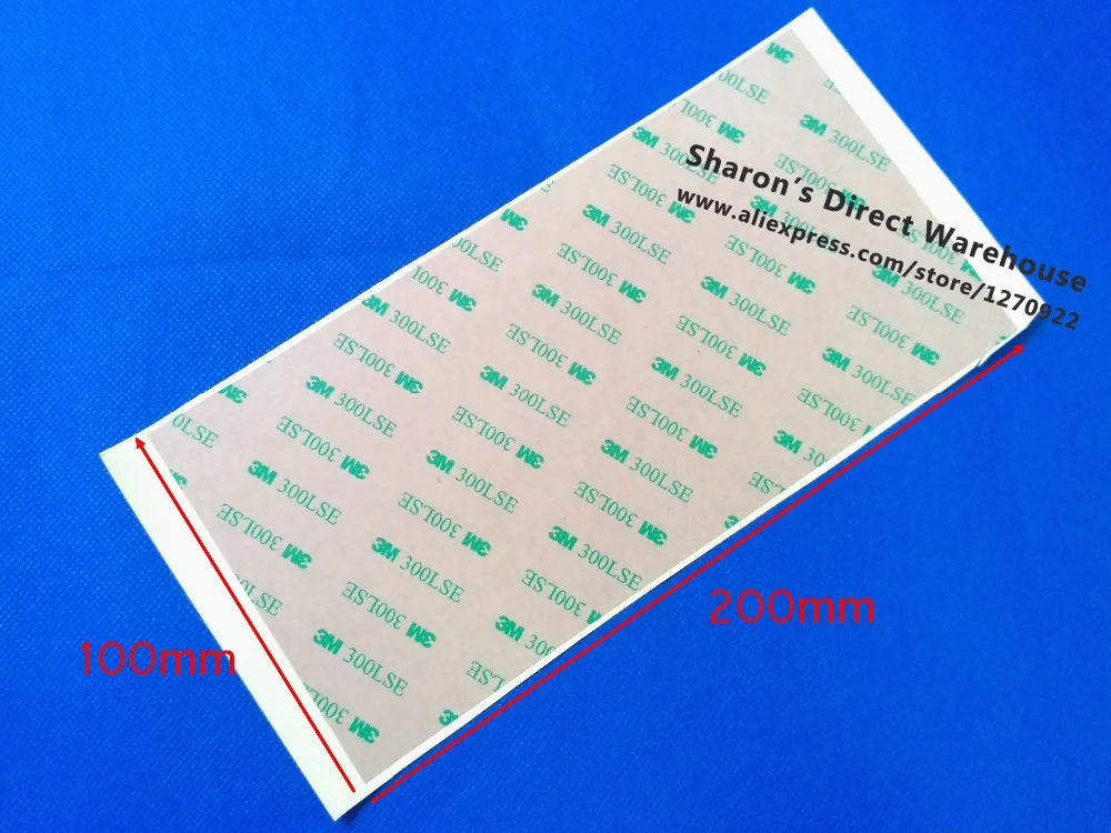 

3M 300LSE 9495LE Transparent Clear Double Sided Adhesive Tape For Phone LCD Repair 10cmx20cm (10 Sheets/Lot)