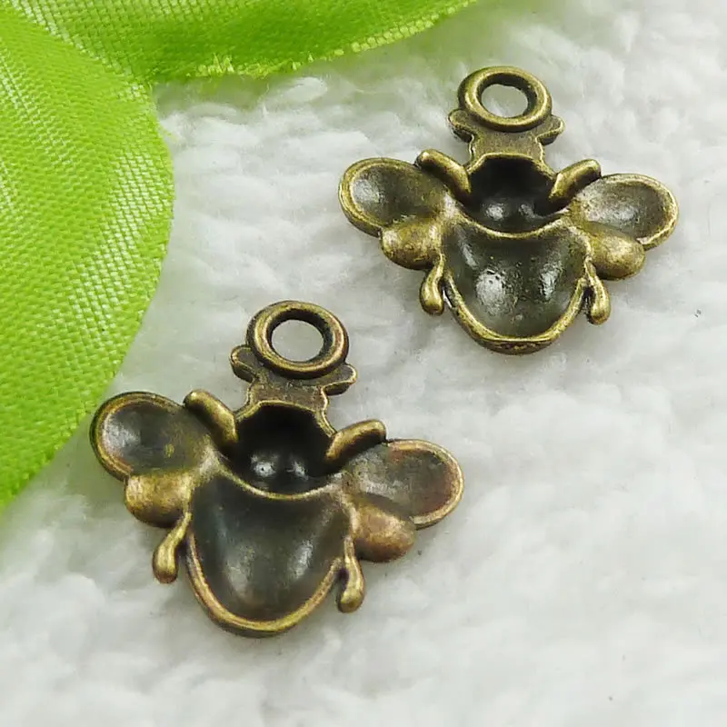 200 шт. античные бронзовые подвески в виде пчелы 22x20 мм #1021 |