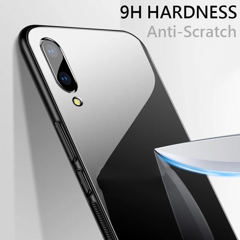 Защитный чехол Flyfeng для Vivo V11, чехол, роскошный жесткий противоударный чехол из закаленного стекла для задней панели Vivo V11 V 11, силиконовый чехол