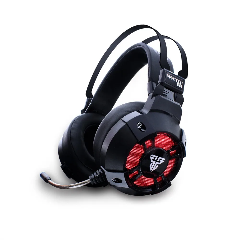 Fantech HG11 светодиодный Игровые наушники объемного стерео игровая гарнитура с