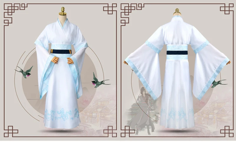 Основатель Diabolism Lan Wangji Lan Sizhui Косплей Костюм МО дао ЗУ Ши древний костюм