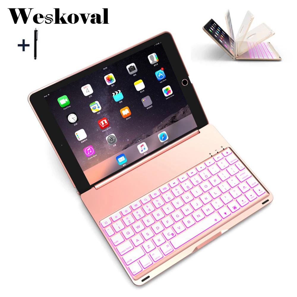 Клавиатура для iPad 9 7 дюймов 2017 беспроводной Bluetooth чехол '&#x272017 флип планшет