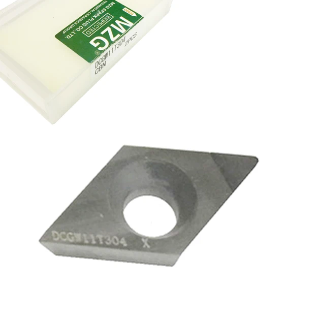 MZG Цена со скидкой 1 шт. DCGW11T304 CBN токарный станок с ЧПУ расточные DCGW Токарные режущие твердосплавные вставки для высокотвердого материала