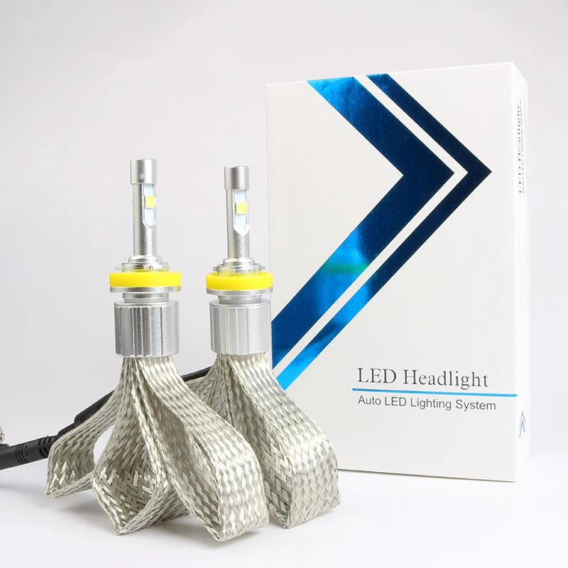 XENPLUS Автомобильный светодиодный H7 лампы 12000LM XHP50 чипы светодиодный головной светильник 4300K 6000K лампы светодиодный H1 H3 H4 H11 H8 H9 туман светильник