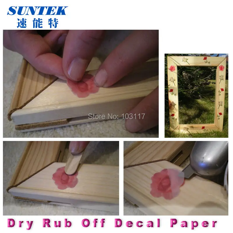 (5 шт./лот) образец переводной бумаги с сухой пленкой для творческого изображения