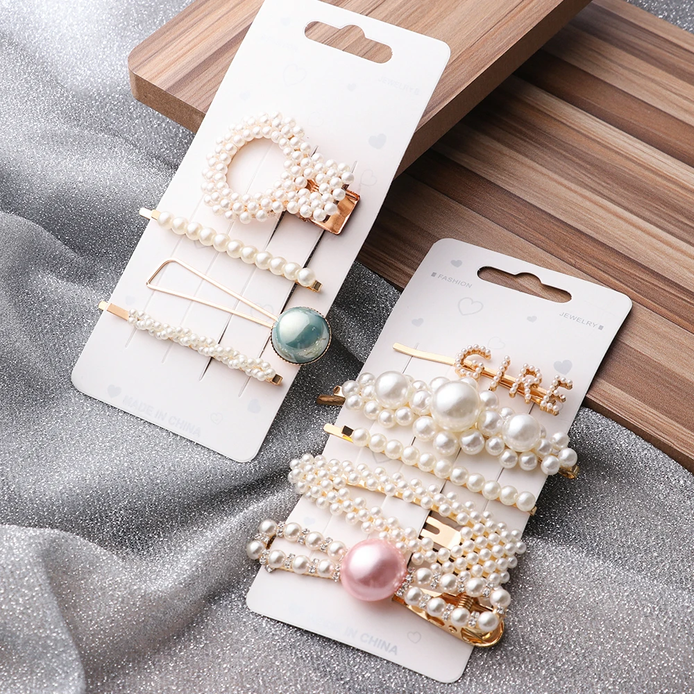 1 комплект милые жемчужные заколки для волос женщин и девочек головные уборы