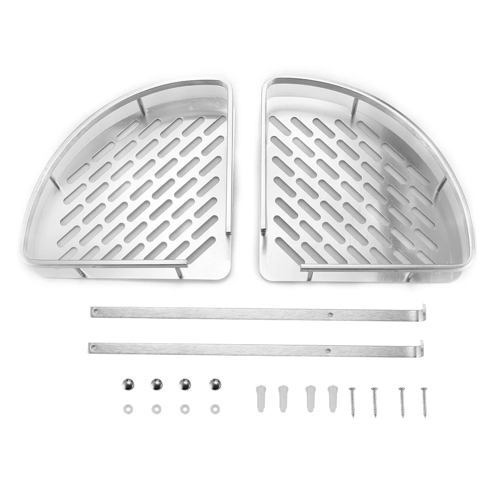 2 слойная полка для ванной стеклянная комнаты настенный шампунь аксессуары