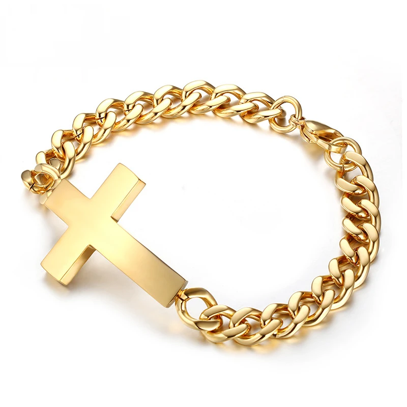 Heyrock модные Браслеты для Для мужчин Нержавеющая сталь S молитва ручной цепи |