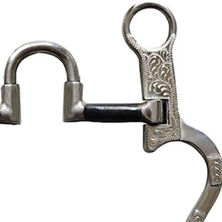 125 мм нержавеющая сталь конский бит цельный соединенный рот Snaffle антикварное западное Серебряное украшение для верховой езды гоночное оборудование