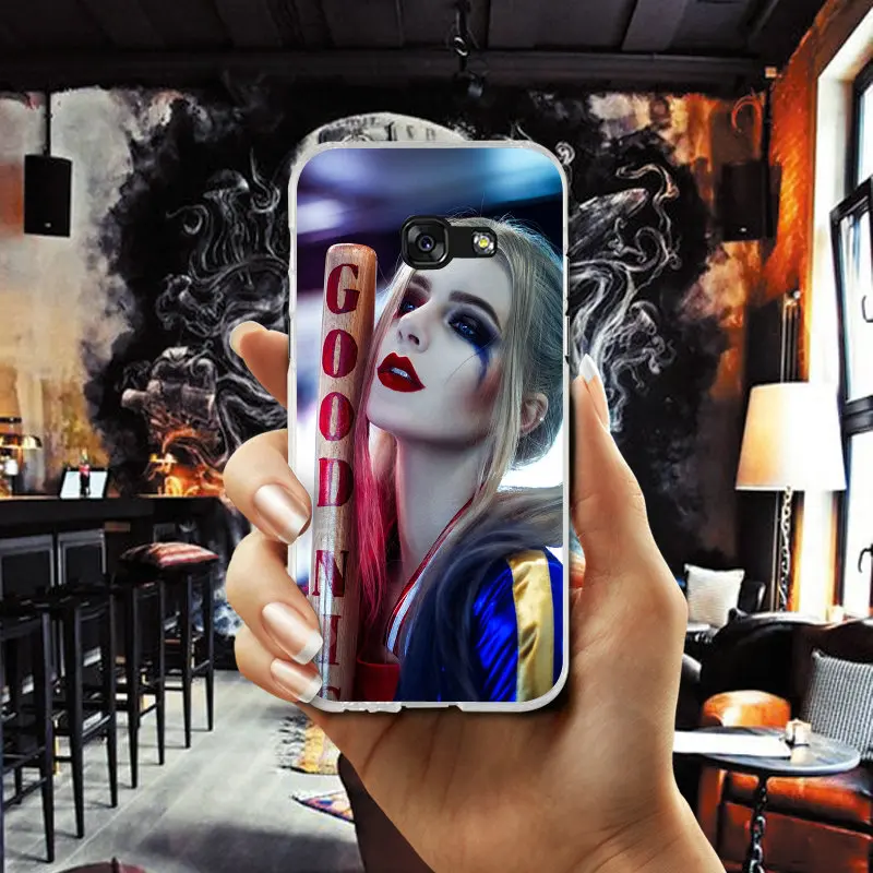 Харли Квинн костюм Мягкие силиконовые ТПУ телефон чехлы для Samsung Galaxy A3 A5 A7 J1 J2 J3 J4 J5