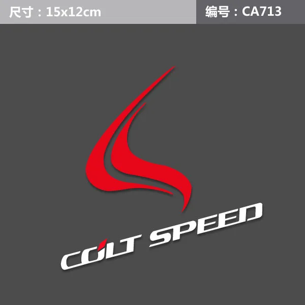 Белый 15x12 см Colt speed Red Flame C столб боковое окно для автомобильного стайлинга светоотражающий виниловый стикер переоборудование внешние наклейки для Mitsubishi - Цвет: Белый