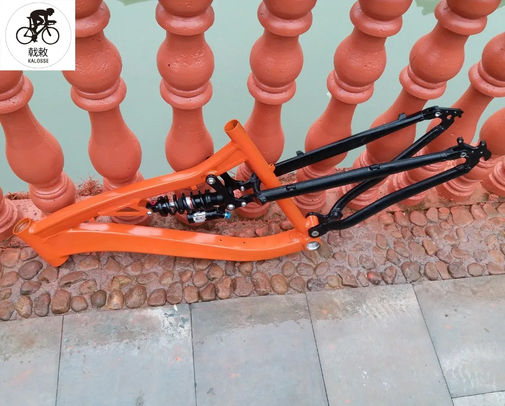 Kalosse 190mm travel DIY colors full suspension mountain bicycle frame aluminum alloy Downhill DH/AM bike | Спорт и развлечения