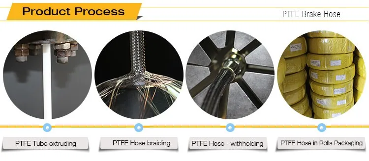 AN3 Automotive motorcycle 1/8" 316 stainless steel wire braided PU coverred PTFE brake line fuel hose line 1M
