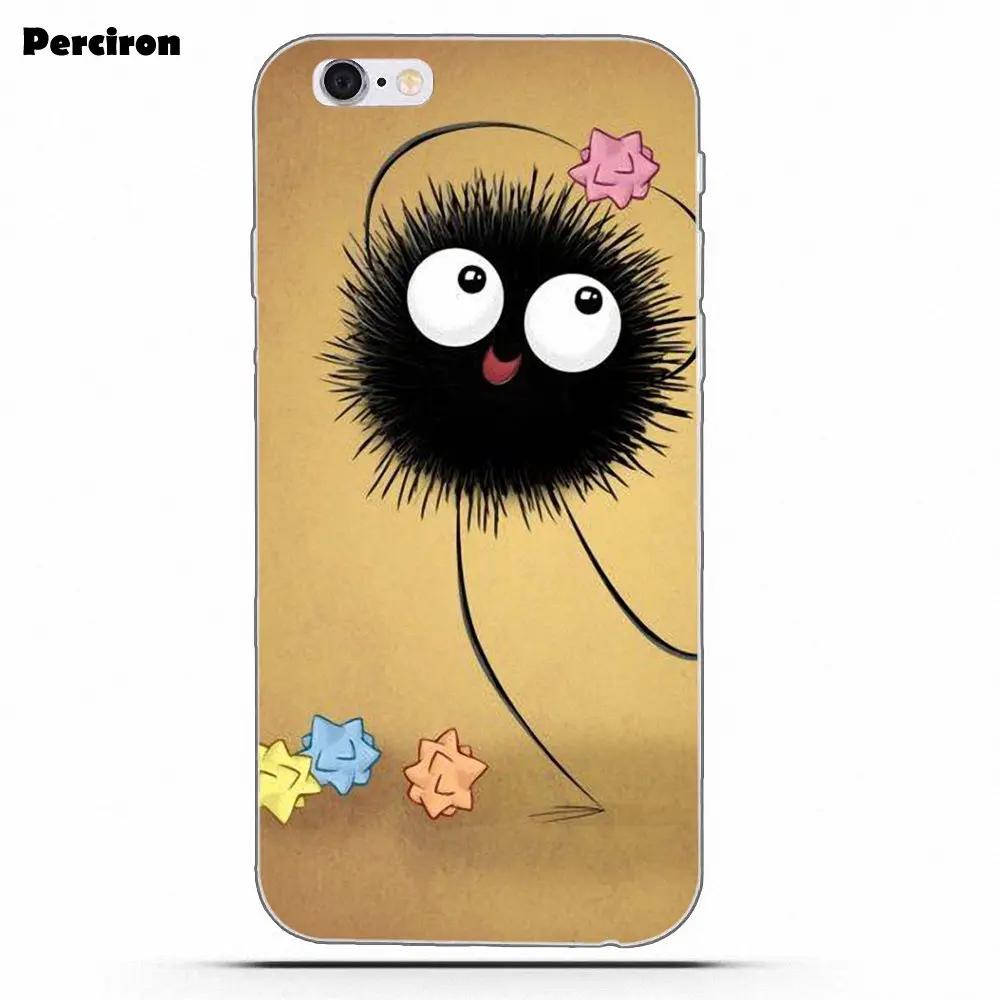 as picture Тоторо портал Soot Sprite для huawei P7 P8 P9 P10 P20 P30 Lite Mini Plus Pro Мягкий мобильный чехол - Цвет: as picture