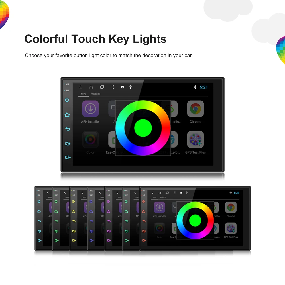 Автомагнитола Android 8 0 с восьмиядерным процессором 2 Гб + 16 ГБ 2Din 7 &quot Универсальная