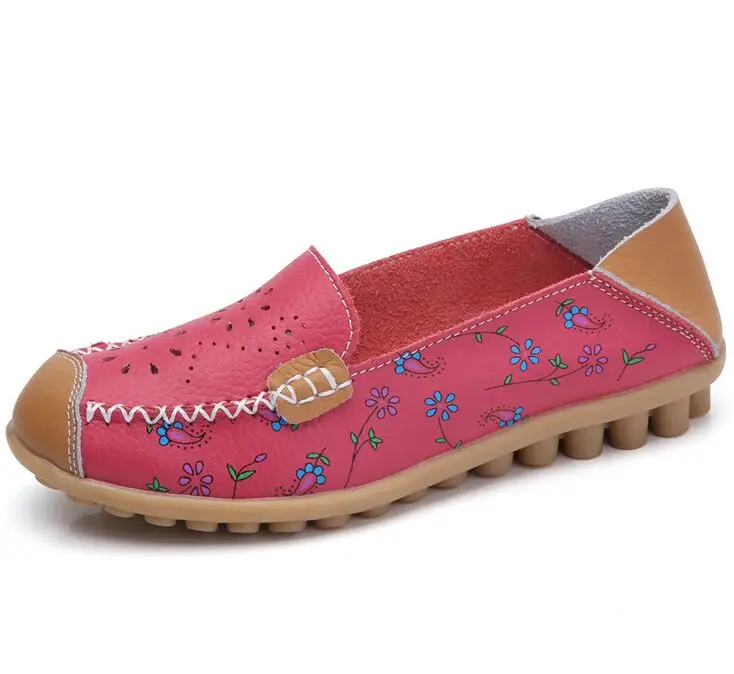 2020 новый принт весенняя обувь из натуральной кожи Повседневная дышащая для