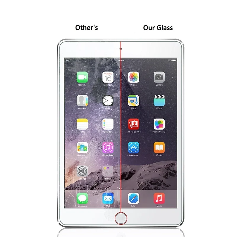 2 шт. закаленное стекло для нового iPad 9 7 2017/2018 защита экрана 5 6 Pro Защитные пленки