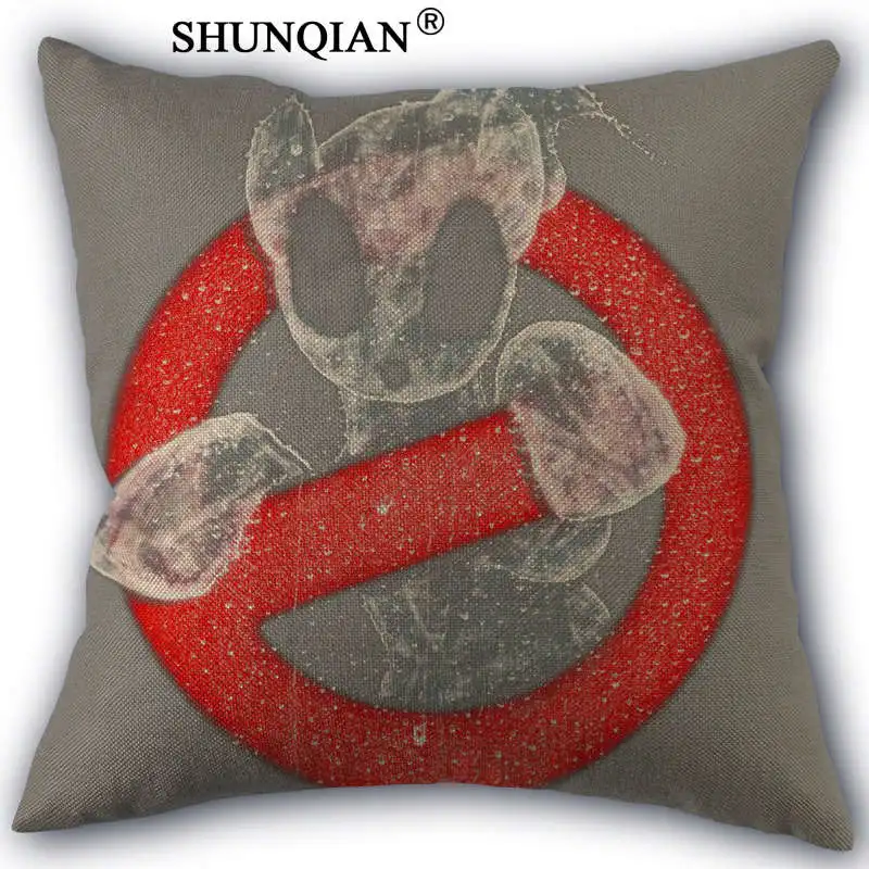 Pillow case WJY418 Ghostbusters на заказ 18 ''квадратная льняная наволочка для дома индивидуальные Прямая - Цвет: Pillow case