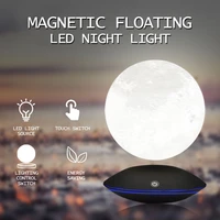 magnetic levitating 13 5cm 3d moon lamp 360 rotating night light floating touch romantic gifts home decorations for bedroom desk