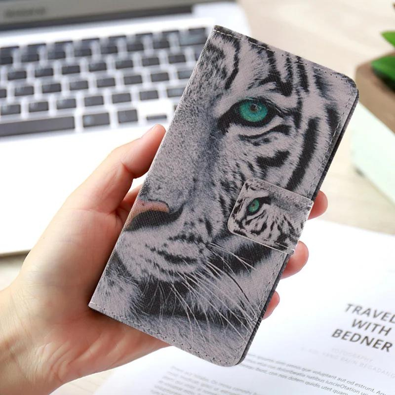 Роскошный кожаный флип чехол с подставкой для iPhone 5 5s 5c 7 plus 8 Чехлы мобильных