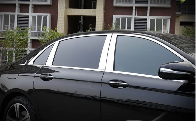 6 шт./компл. для Mercedes benz W205 C Class 2015 2016 20 полированный алюминиевый сплав B оконная