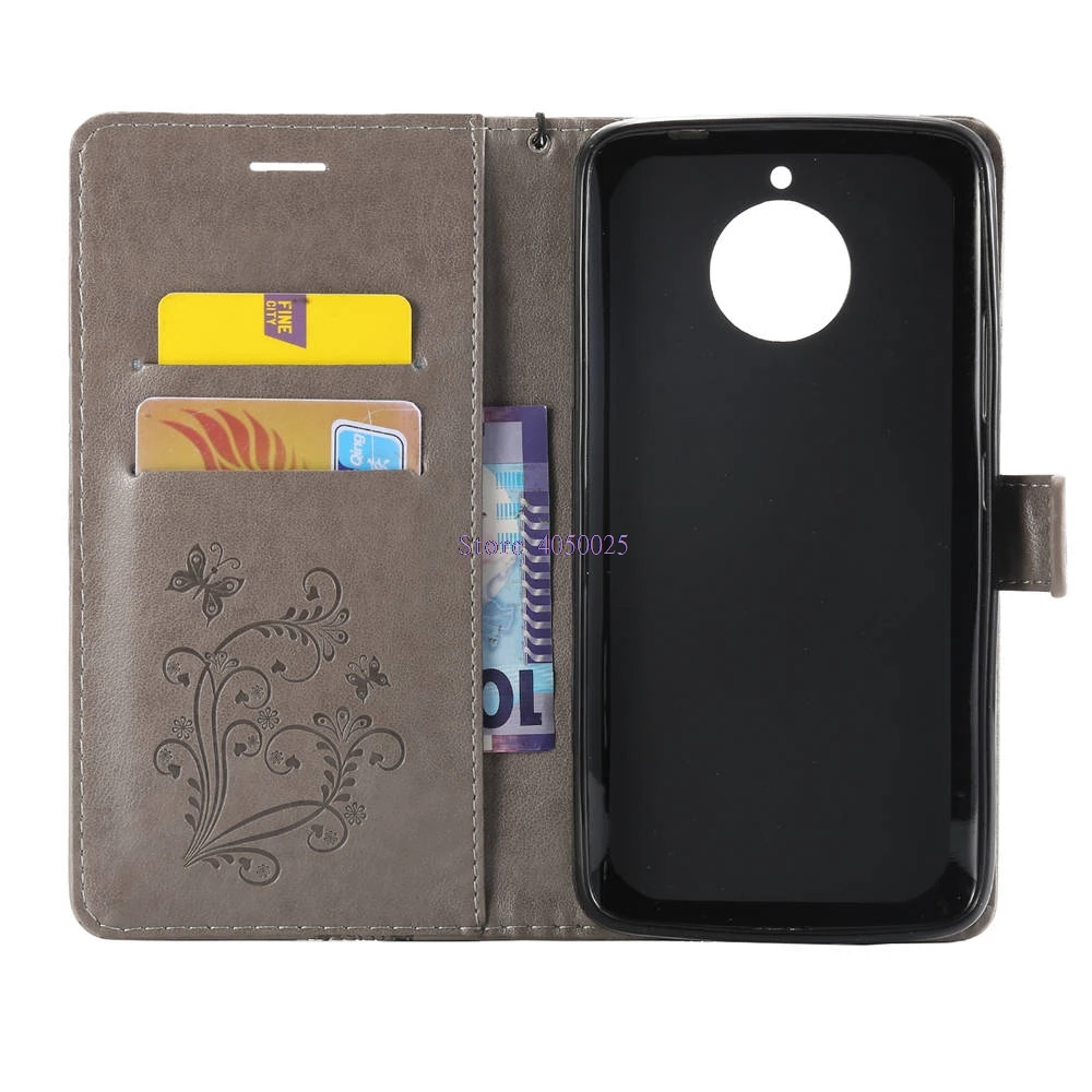 Чехлы из искусственной кожи с тиснением для Motorola Moto E4 Plus XT1771 чехлы книжки двумя sim