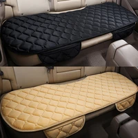auto rear seat cushion car seat coves protector seat mat fit most vehicles non slip keep warm winter plush velvet back seat pad