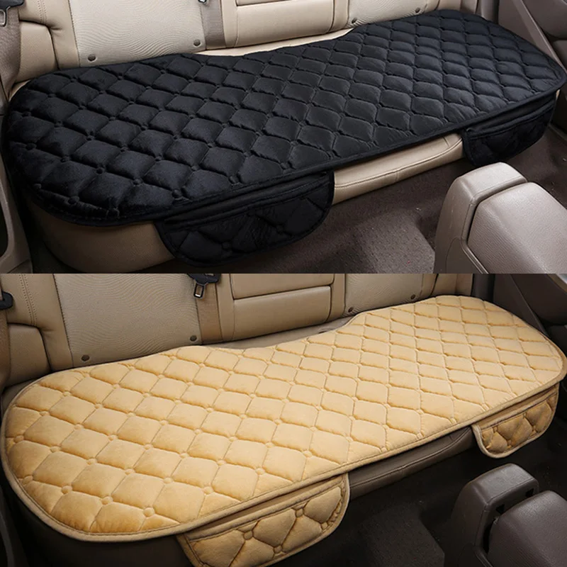 Auto Rear Seat Cushion Car Coves Protector seat Mat Fit Most Vehicles Non-slip Keep Warm Winter Plush Velvet Back Pad | Автомобили и