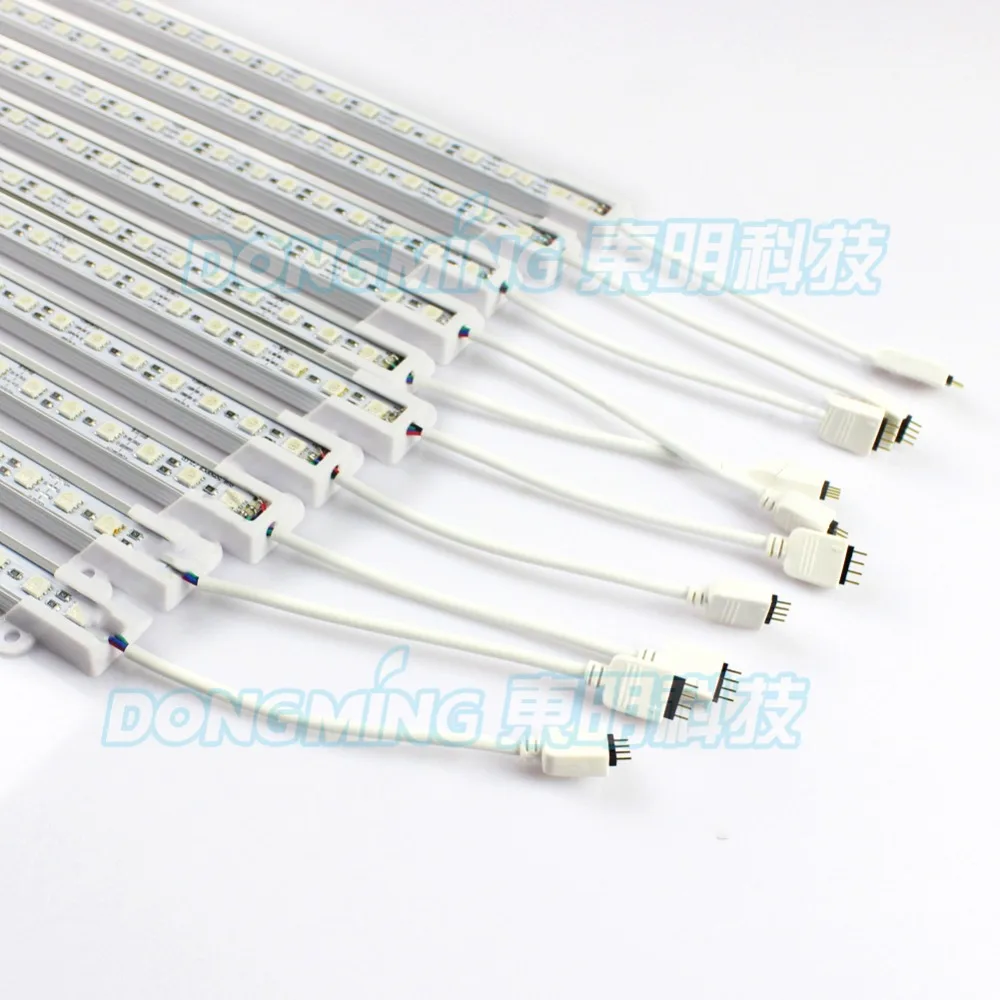 Светодиодная лента RGB 20шт 5050SMD 72LED s DC12V led luces Bar с U корпусом из алюминиевого сплава