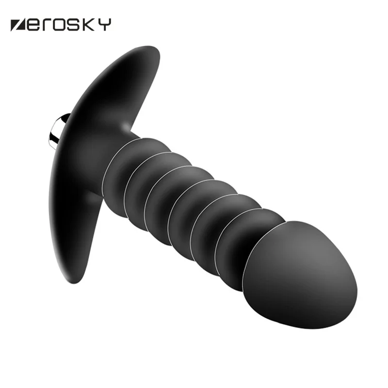Силиконовый вибрационный фаллоимитатор Zerosky Анальная пробка секс-игрушки для