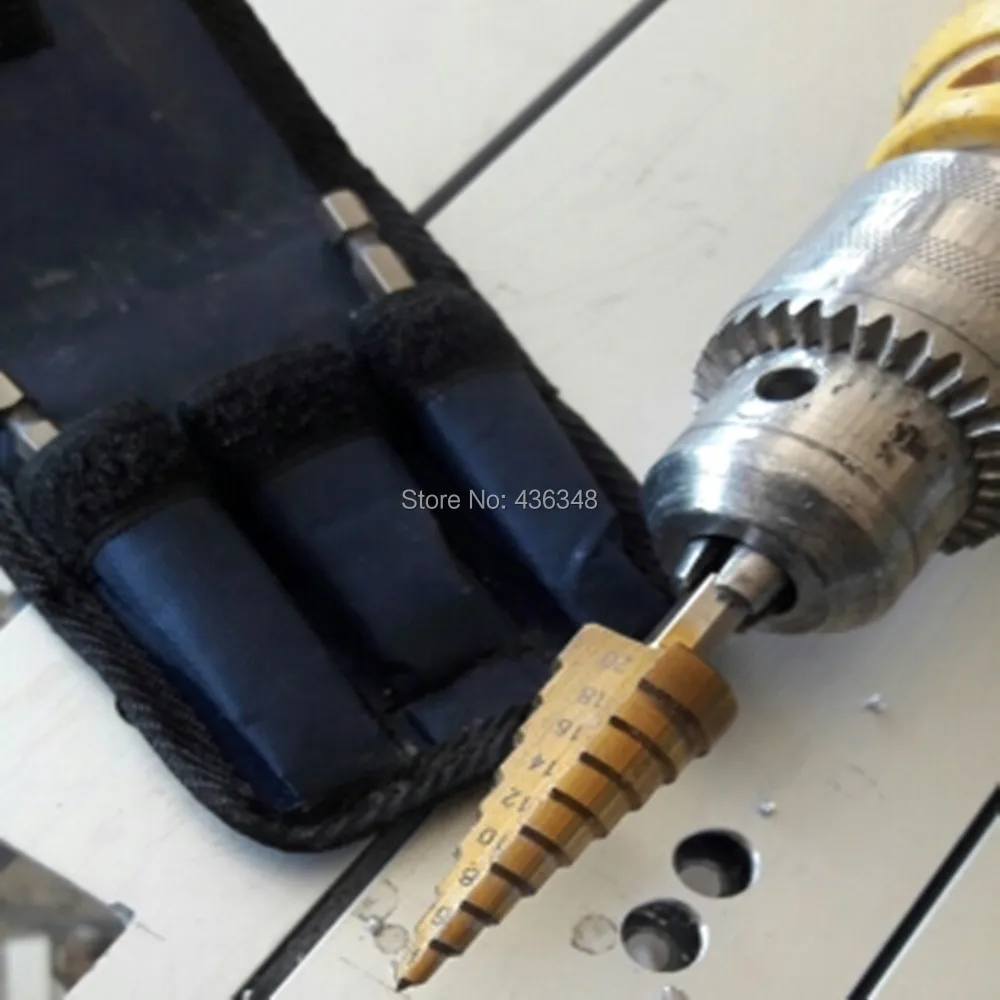 

3 шт. метрические 4-12 мм 4-20 мм 3-12 мм титановые ступенчатые сверла из быстрорежущей стали шаг сверла дюйма 28 размер увеличитель металлических ...