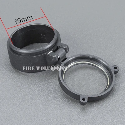 39mm Прозрачный прицел для винтовки быстрый флип Весна вверх открытый крышка объектива Крышка для калибра прицел винтовка Охота - Цвет: 39mm