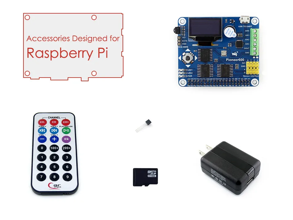 Набор аксессуаров Waveshare RPi Acce B (тип B) для Raspberry Pi в том числе Расширительная плата