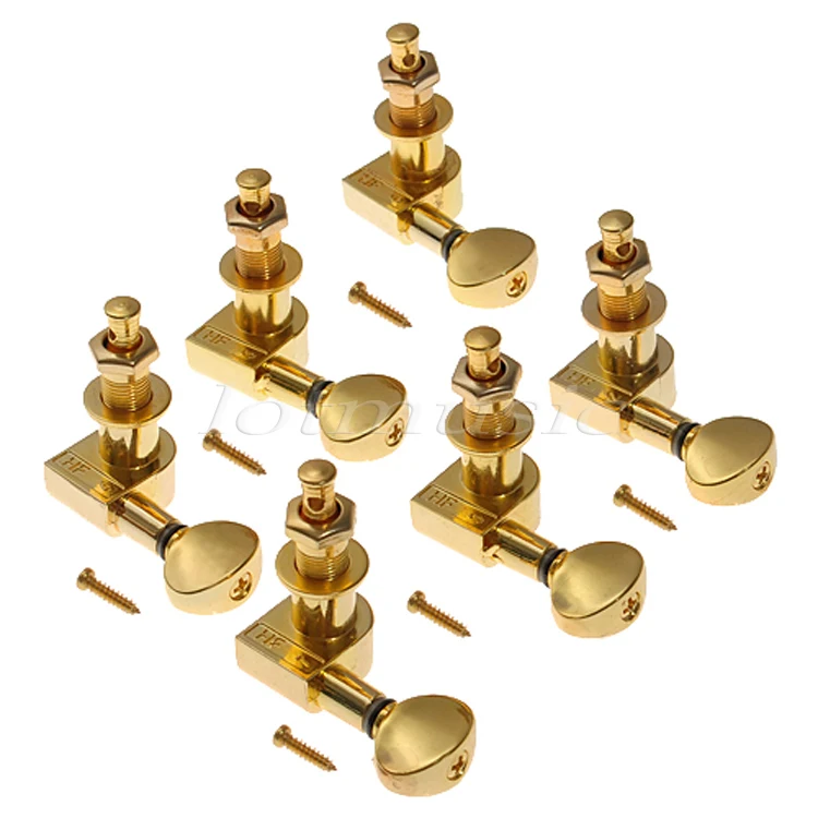 Gold Guitar String Tuning Pegs Tuners Machine Heads Set(6R) | Спорт и развлечения