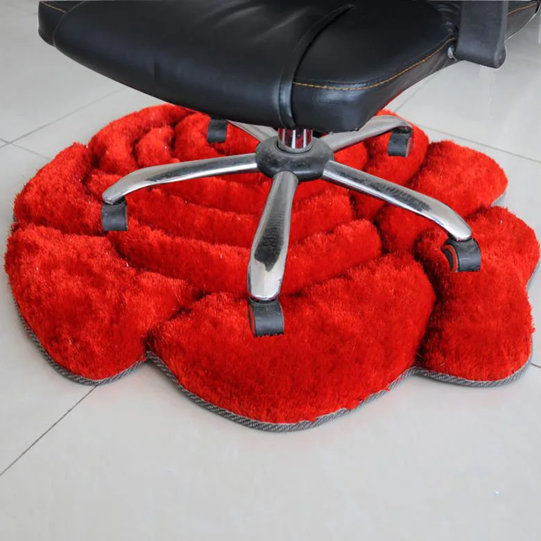 Ковры в форме цветка розы для гостиной Tapete напольный коврик дивана спальни дома