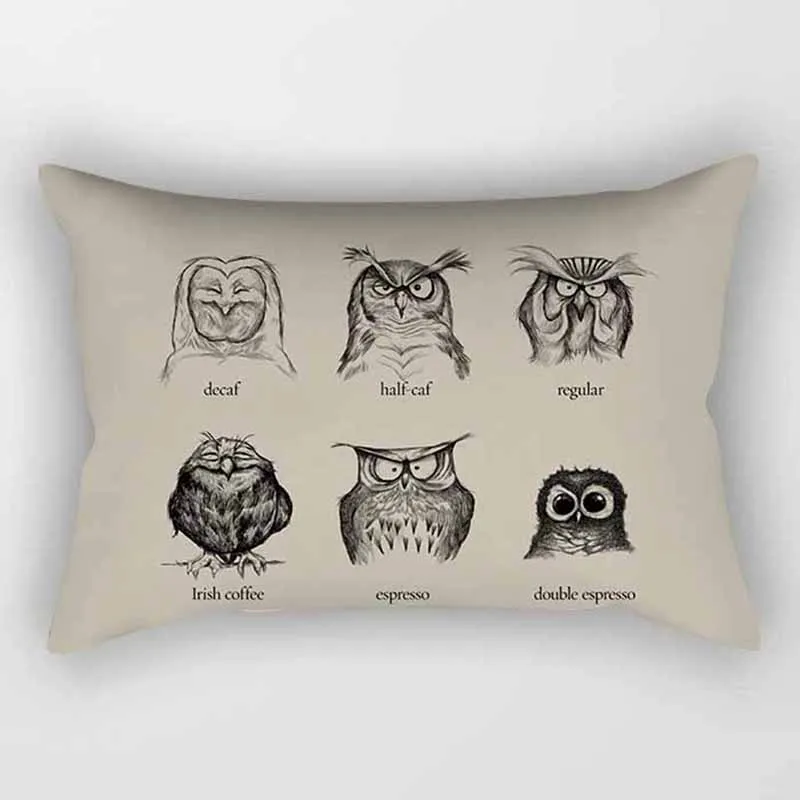 

Many styles skull fishes eyes owl pattern rectangle pretty pattern men women rectangle pillow case pillow cover 50*30cm