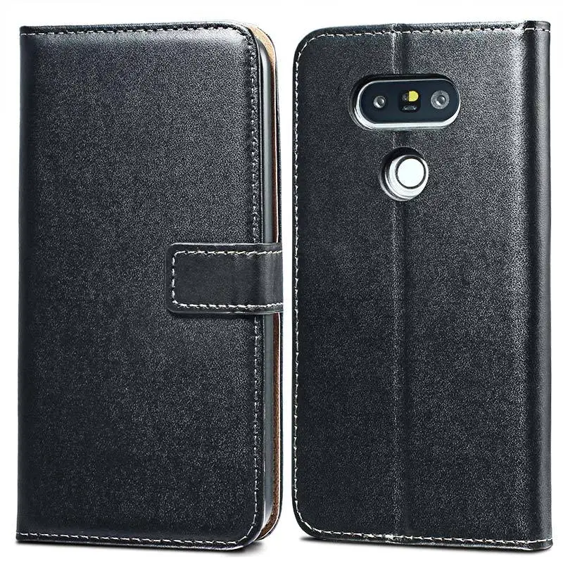 Чехол книжка из спилковой кожи для LG G5 (H868) защитный чехол телефона с кармашком