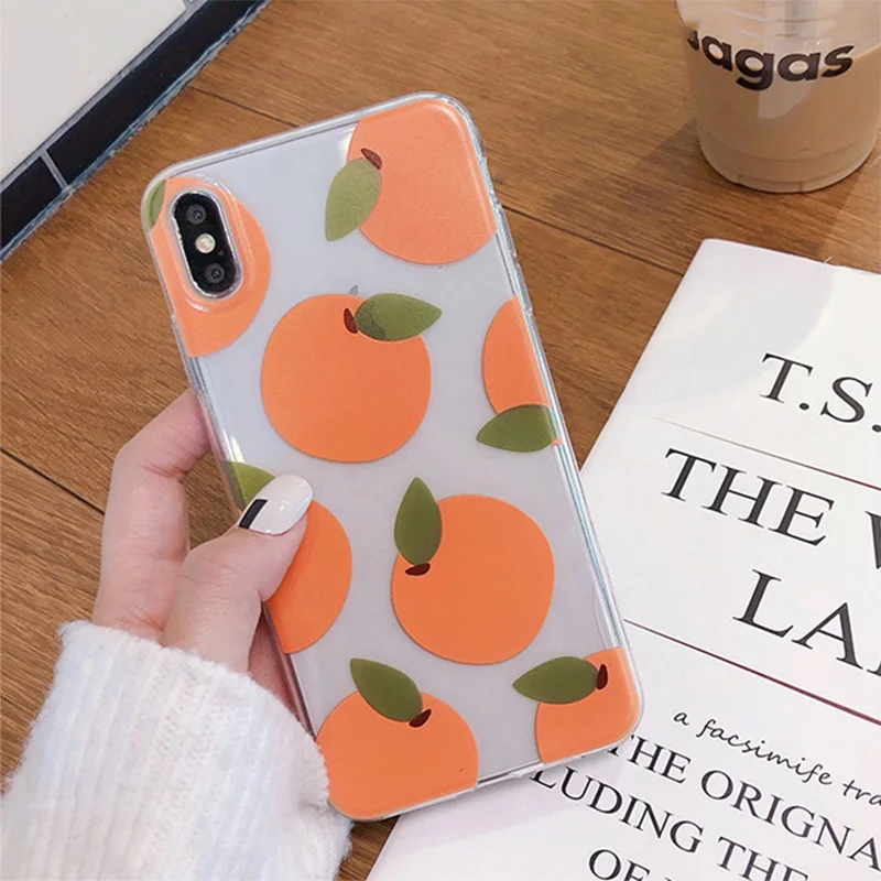Summer New Design Ultra thin Fruit pattern Art painting printed Clear soft tpu phone case for iPhone 6 7 8 Plus X Xr Xs Max | Мобильные
