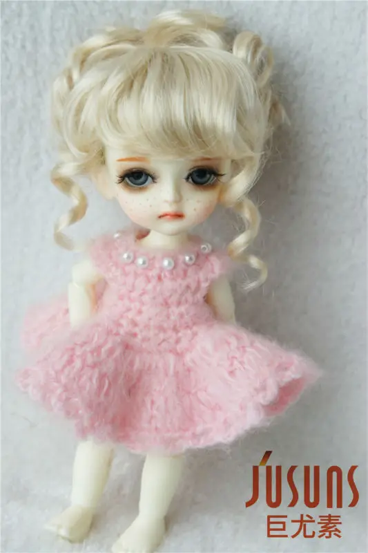 JD261 1/8 BJD синтетические мохеровые парики Updo style волосы 5 6 дюймов модные кукольные